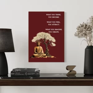 Calm & Smiling Budhha Wall Poster